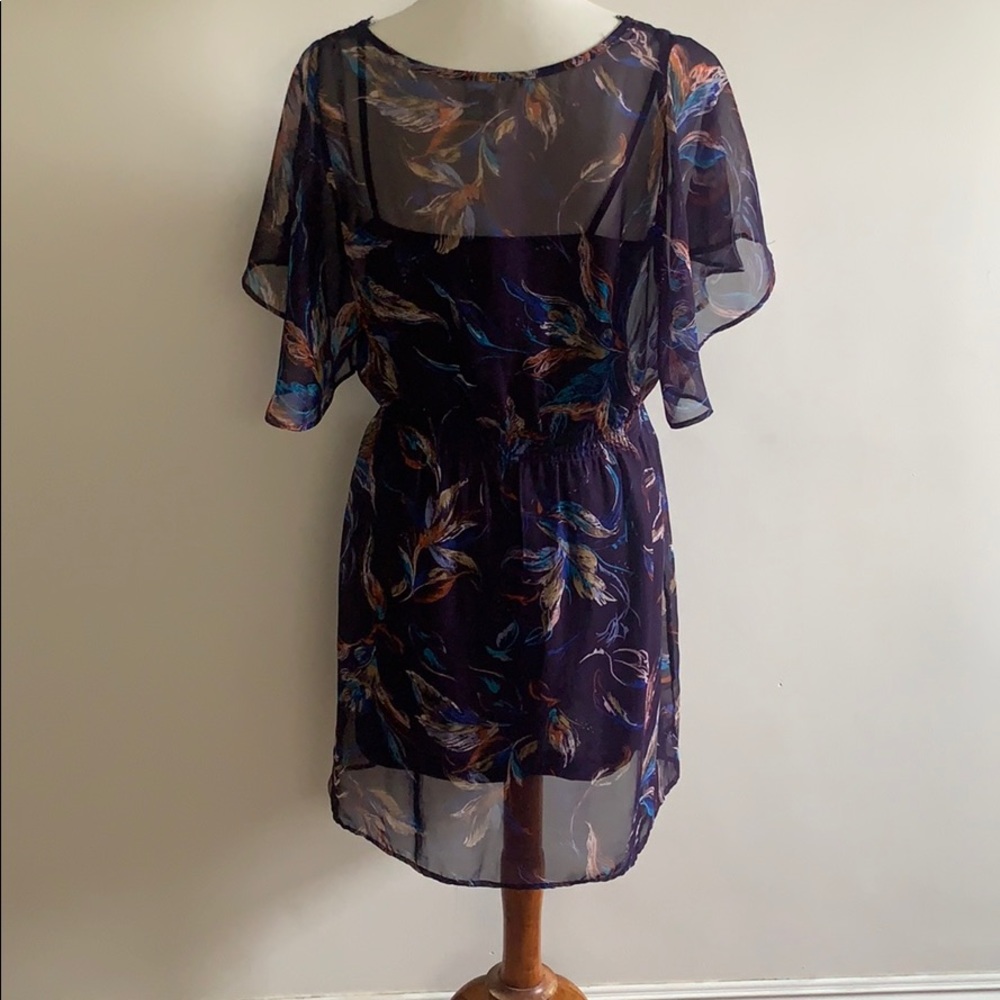 Beautiful Dress with Purple Slip - Picture 5 of 6